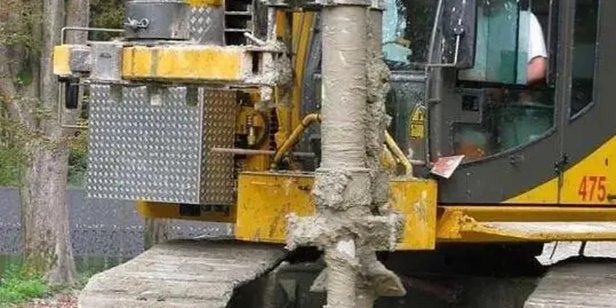 Illustratives Bild von Deep soil mixing in Bottrop
